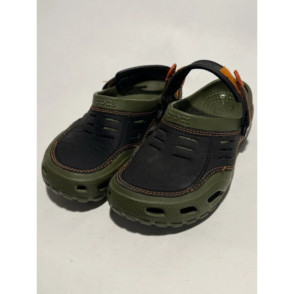 Crocs Men's Yukon Vista II LiteRide Clog Sandal 8 Green Camo